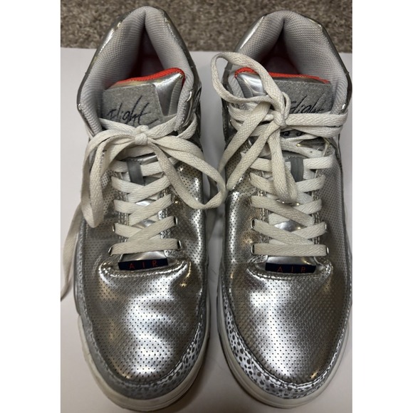 Rare Nike Air Flight Squad QS 679260-002 Metallic Silver Men's 10.5 - Picture 1 of 14